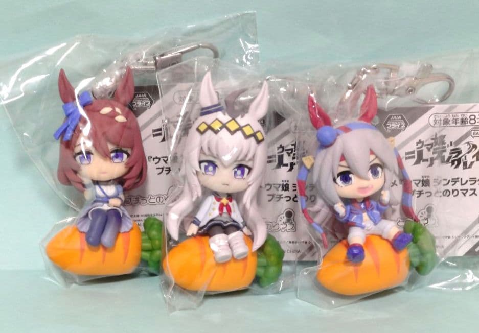Uma Musume Petit Nori Mascot Oguri Cap/Tamamo Cross/Super Creek Keychain Figure Buy