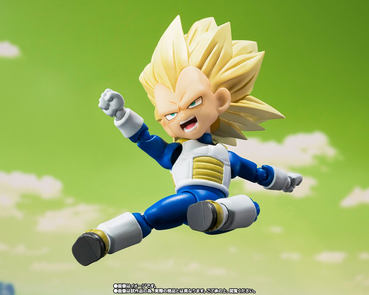 Daima S.H.Figuarts Super Saiyan 3 Vegeta Mini Figure for Sale