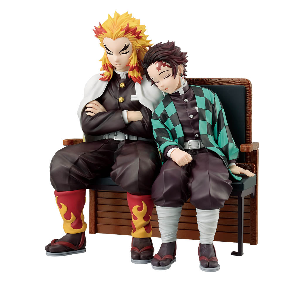 Ichiban Kuji Demon Slayer Locus Tanjiro/Kyojuro Rengoku Figure Prize A Buy