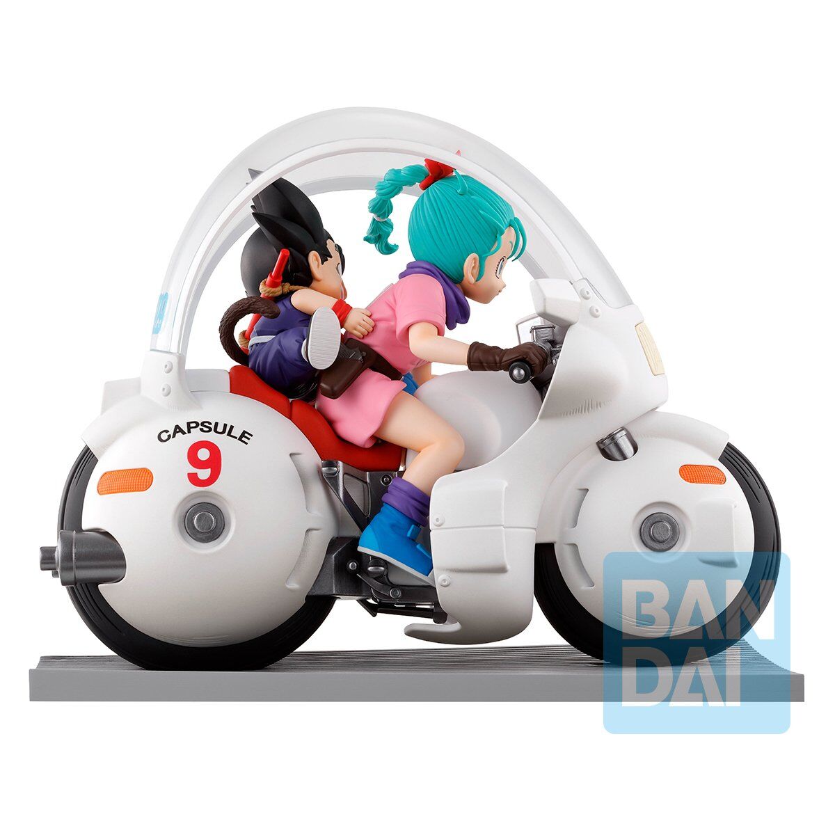 Ichiban Kuji Dragon Ball Fantastic Adventure A Prize Goku & Bulma Bike Figure for Sale