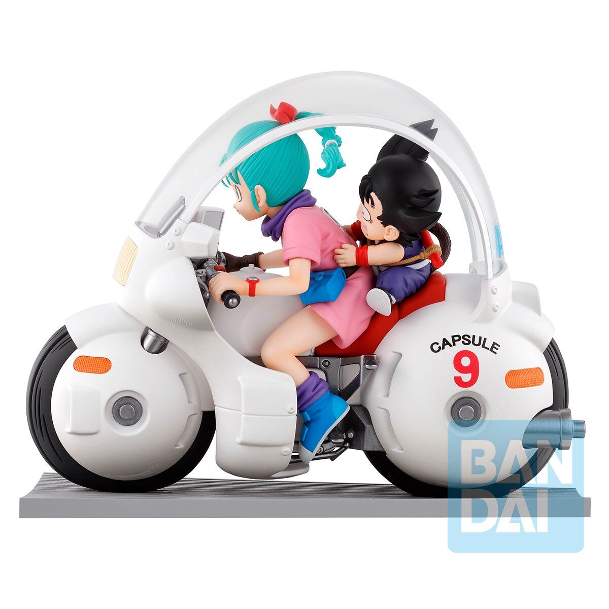 Ichiban Kuji Dragon Ball Fantastic Adventure A Prize Goku & Bulma Bike Figure for Sale