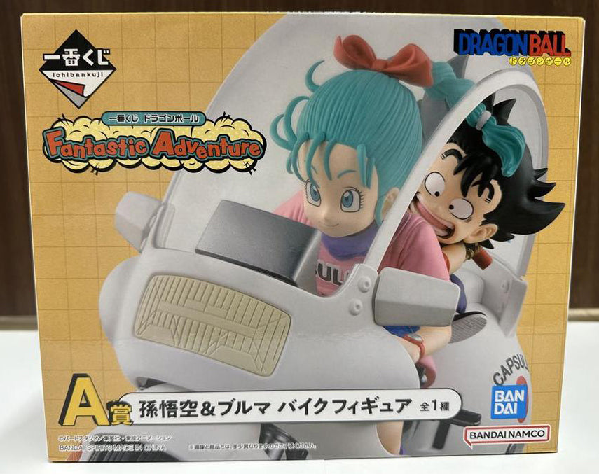 Ichiban Kuji Dragon Ball Fantastic Adventure Goku & Bulma Bike Figure for Sale