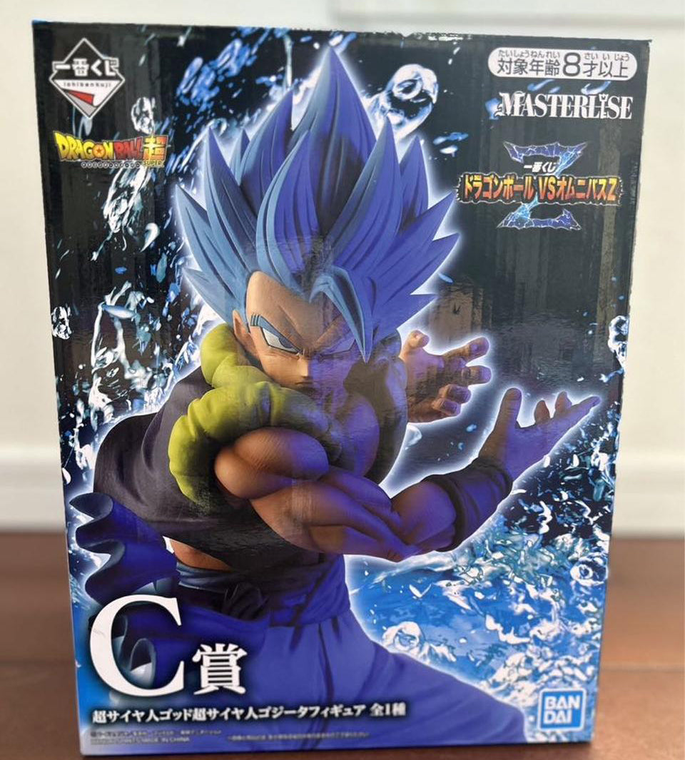 Ichiban Kuji Dragon Ball Omnibus Z C Prize Super Saiyan Blue Gogeta Figure for Sale