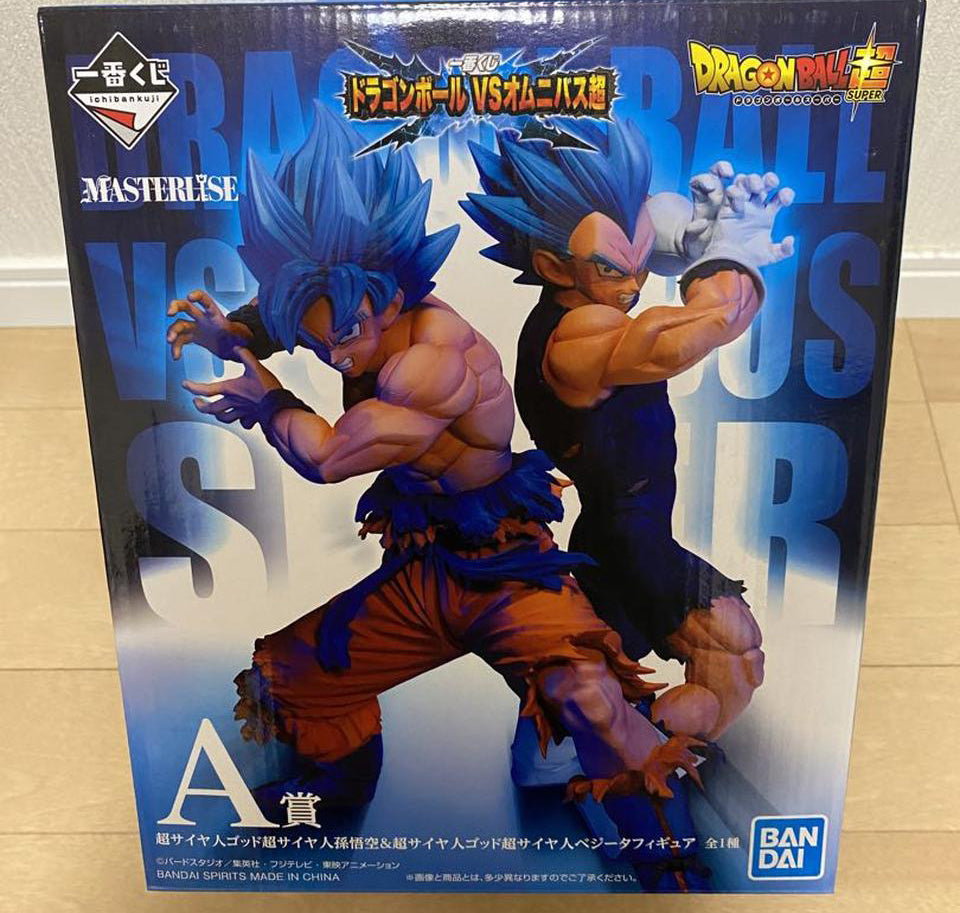 Super Saiyan Blue Goku Vegeta Figure Ichiban Kuji Omnibus Super for Sale