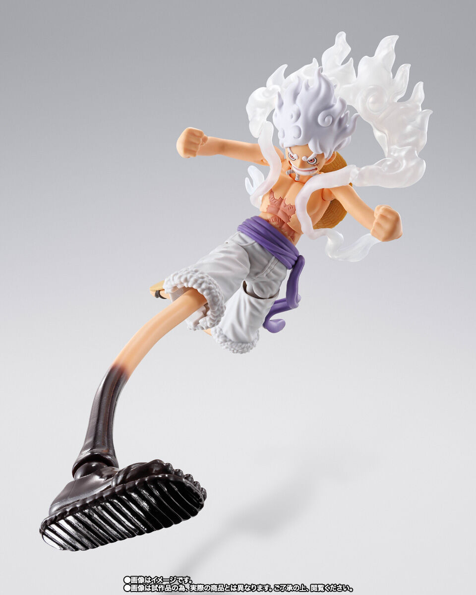 One Piece S.H.Figuarts Luffy Gear 5 Future Island Egghead Figure for Sale