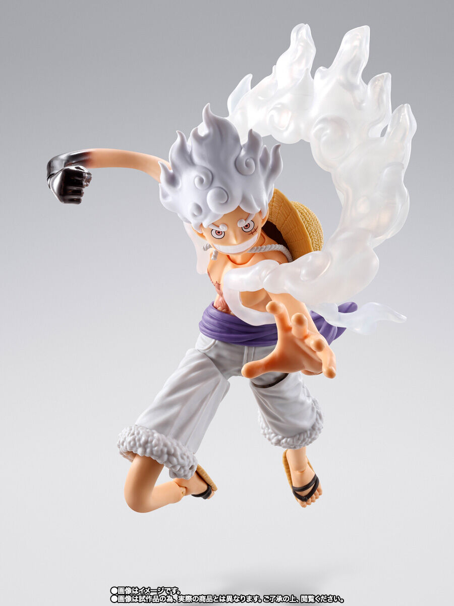 S.H.Figuarts Luffy Gear 5 Future Island Egghead Figure for Sale