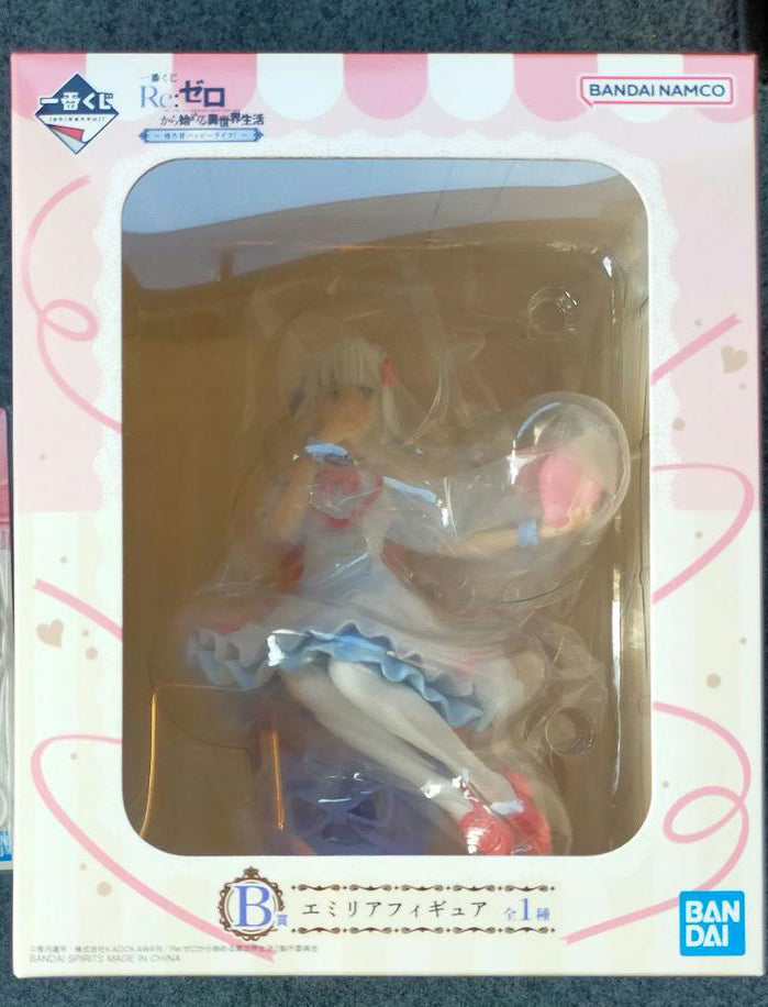 Ichiban Kuji Emilia Prize B Figure Re:Zero Sweet Happy Life for Sale