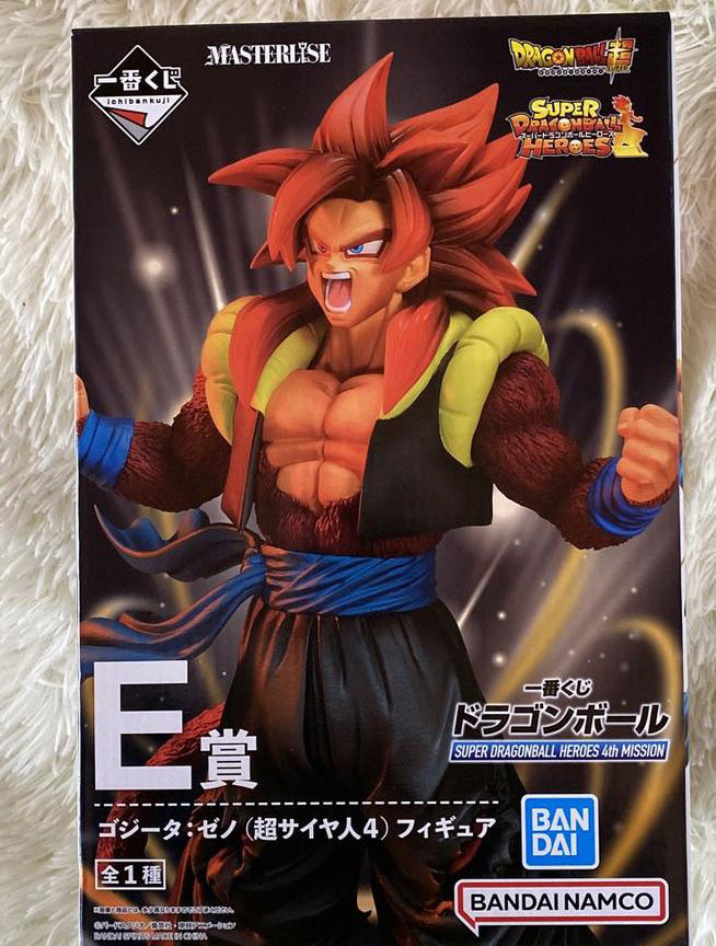 Ichiban Kuji Xeno Gogeta SSJ4 Prize E Figure Dragonball Heroes 4th Mission for Sale