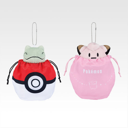 2025 Pokemon Collection Kuji Let's Go For A Walk Prize E Substitute Poke Doll Drawstring Mascot Buy