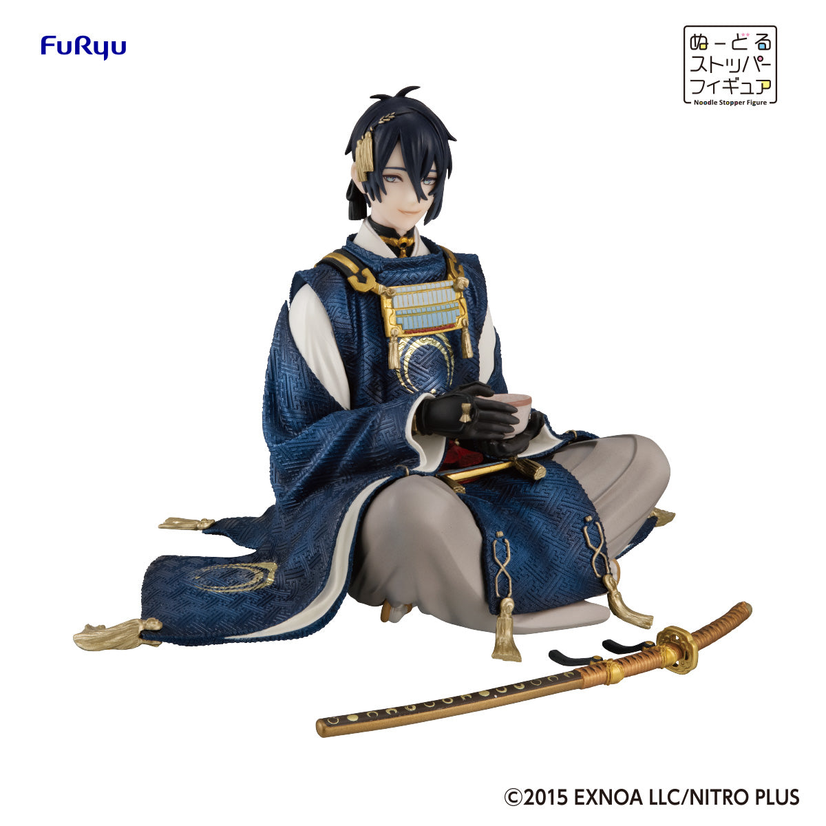 FuRyu Kuji Touken Ranbu Online 10th Anniversary Noodle Stopper Figure Mikazuki Munechika