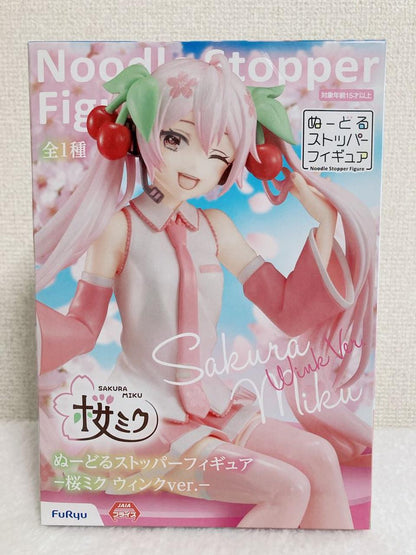 FuRyu Noodle Stopper Figure Sakura Miku Wink ver. for Sale