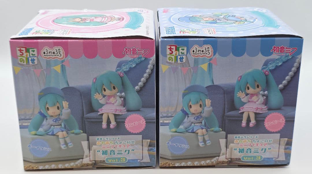 Fuwapuchi Chokonose Mini Figure Hatsune Miku Vol.3 Boyish Ver./One-Piece Ver. for Sale