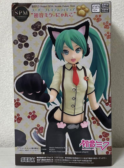 Hatsune Miku Project DIVA Arcade Future Tone Hatsune Miku SPM Figure Nyanko for Sale