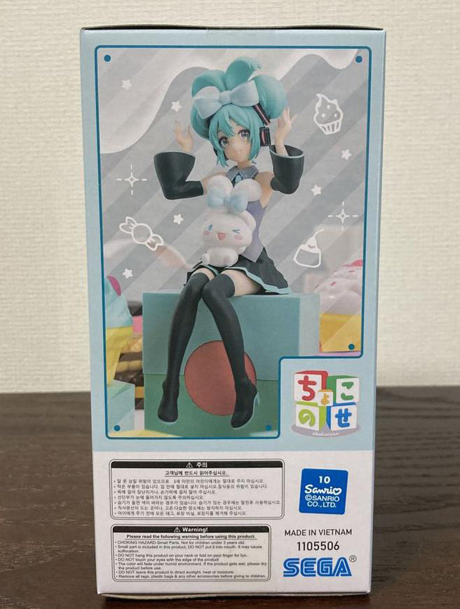 Miku x Cinnamoroll Chokonose Premium Figure SEGA Hatsune Miku for Sale