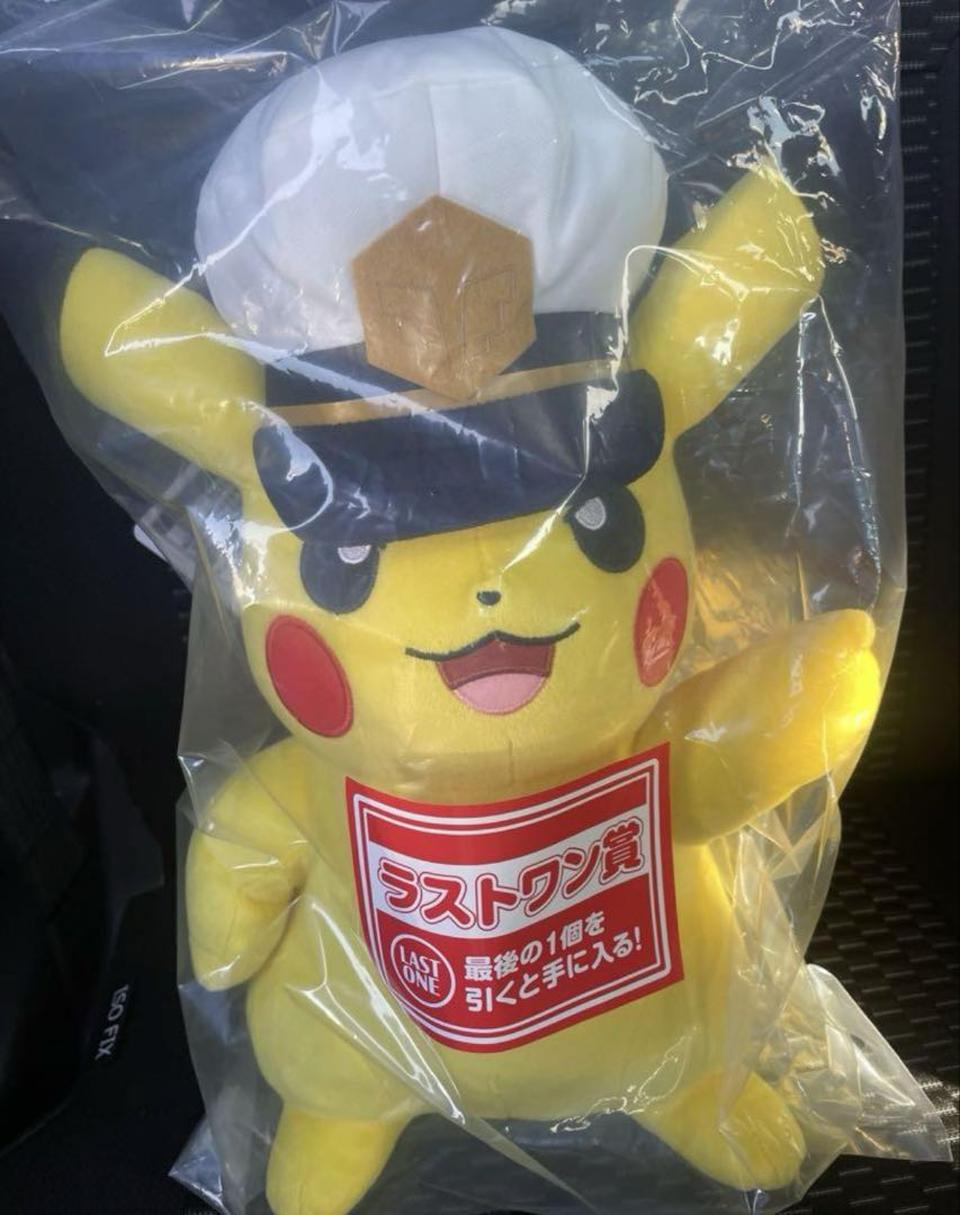 Ichiban Kuji Anime Pokemon Last One Prize Captain Pikachu Plush Buy