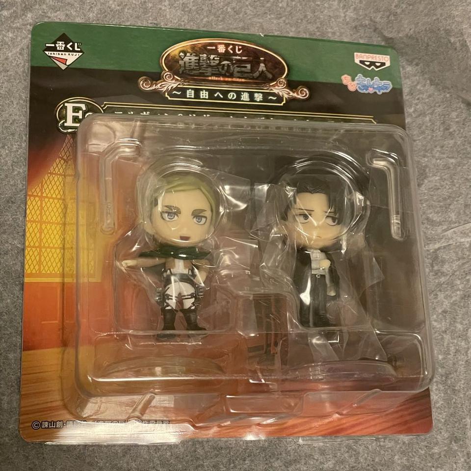 Ichiban Kuji Attack On Titan Erwin/Levi Chibi Kyun Chara Figure Buy