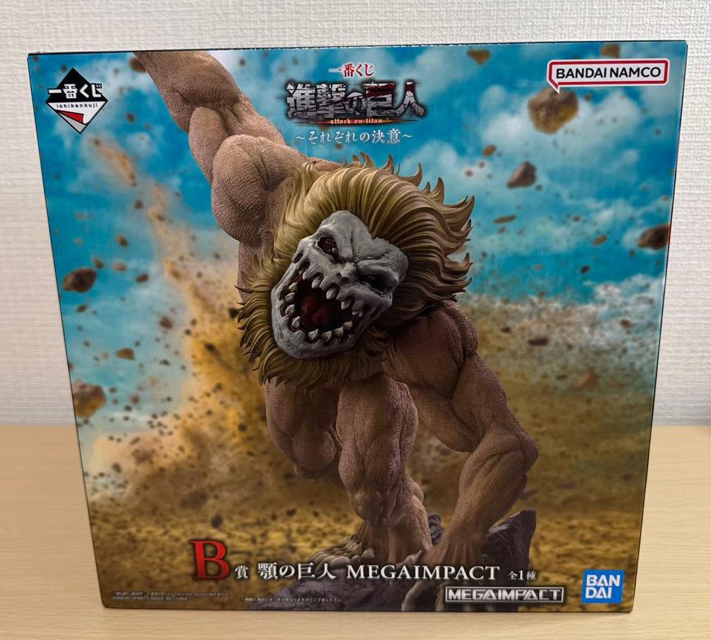 Ichiban Kuji Jaw Titan Figure Attack on Titan Each One’s Resolve Prize B for Sale