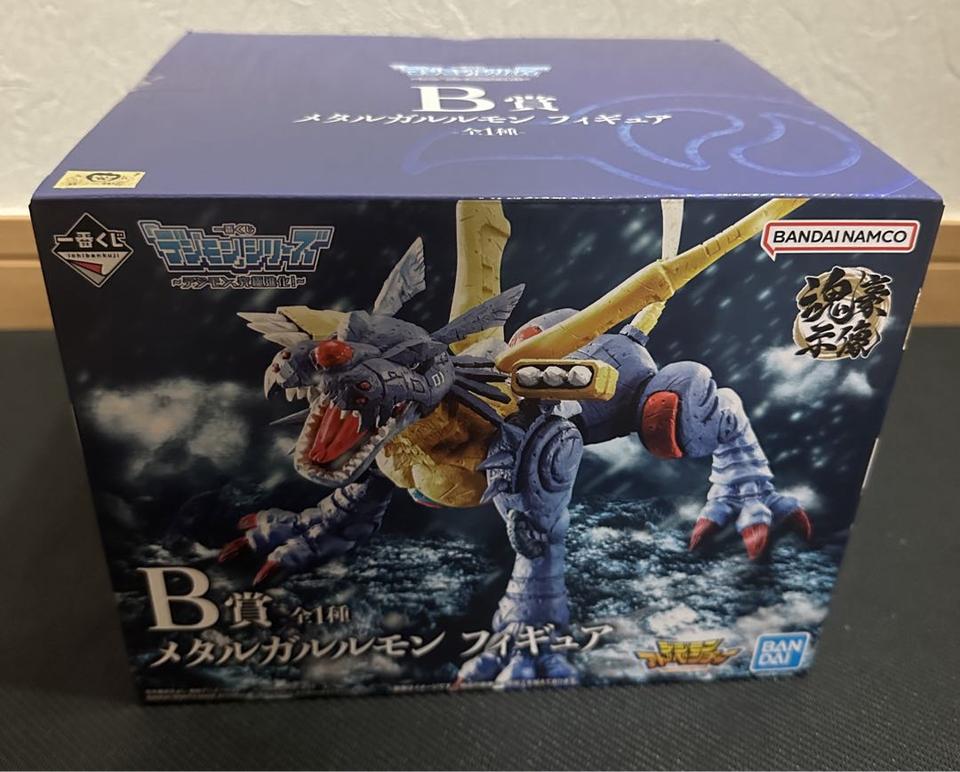 Ichiban Kuji Digimon Ultimate Evolution Prize B Metal Garurumon Figure for Sale
