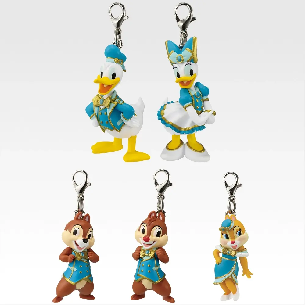 Ichiban Kuji Disney World of Imagination Prize E Donald Duck/Daisy Duck/Chip/Dale/Clarice Mini Figure Charm for Sale