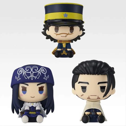 Ichiban Kuji Golden Kamuy Gold Bullion Battle Prize E Sugimoto/Asirpa/Ogata Chokonokko Figure