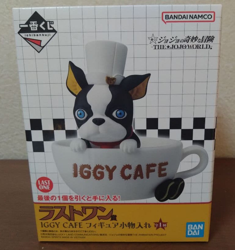Ichiban Kuji Jojo's Bizarre Adventure THE JOJO WORLD Iggy Cafe Figure for Sale