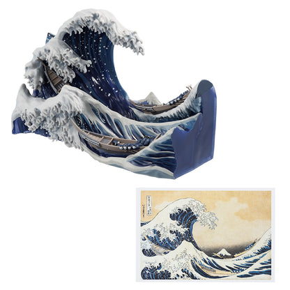 Ichiban Kuji Katsushika Hokusai The Great Wave Diorama with Postcard