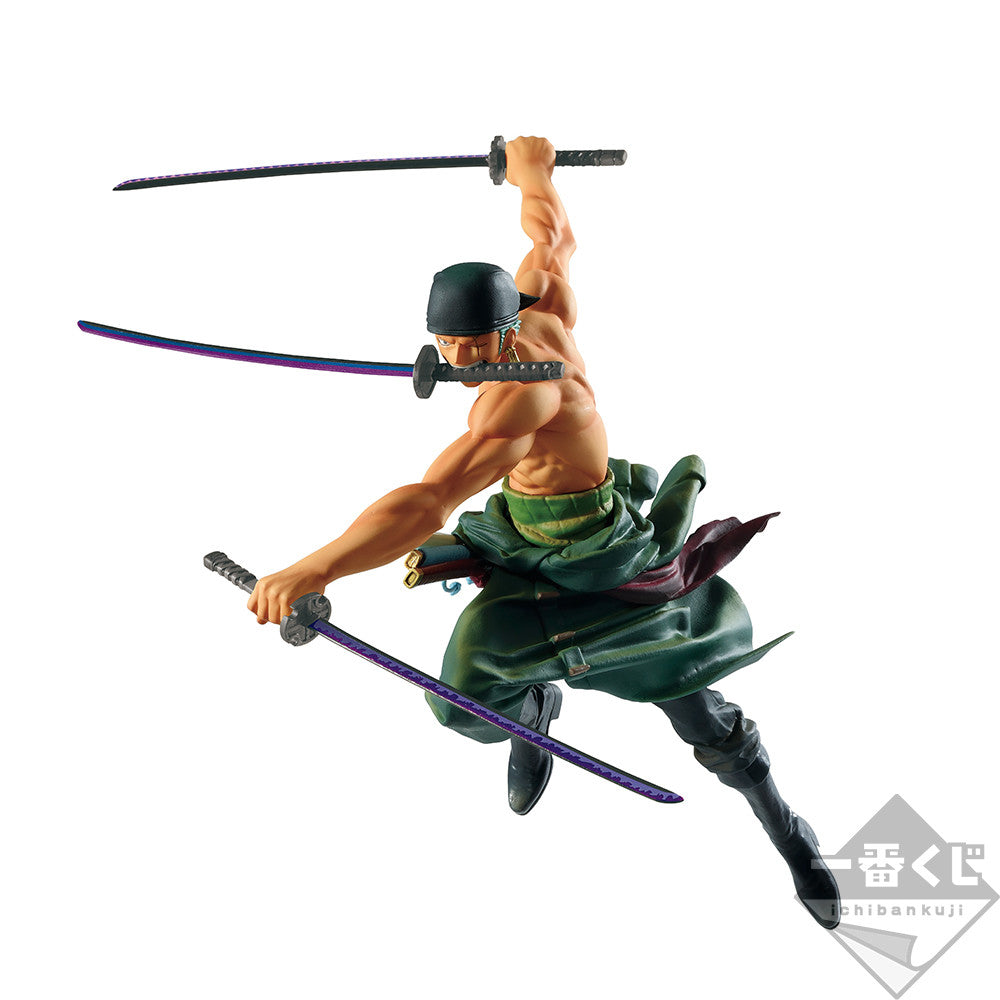 Ichiban Kuji One Piece Dynamism of Ha Roronoa Zoro Prize B Figure for Sale