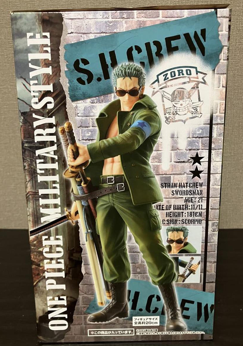 Ichiban Kuji One Piece Military Style B Prize Roronoa Zoro Figure for Sale