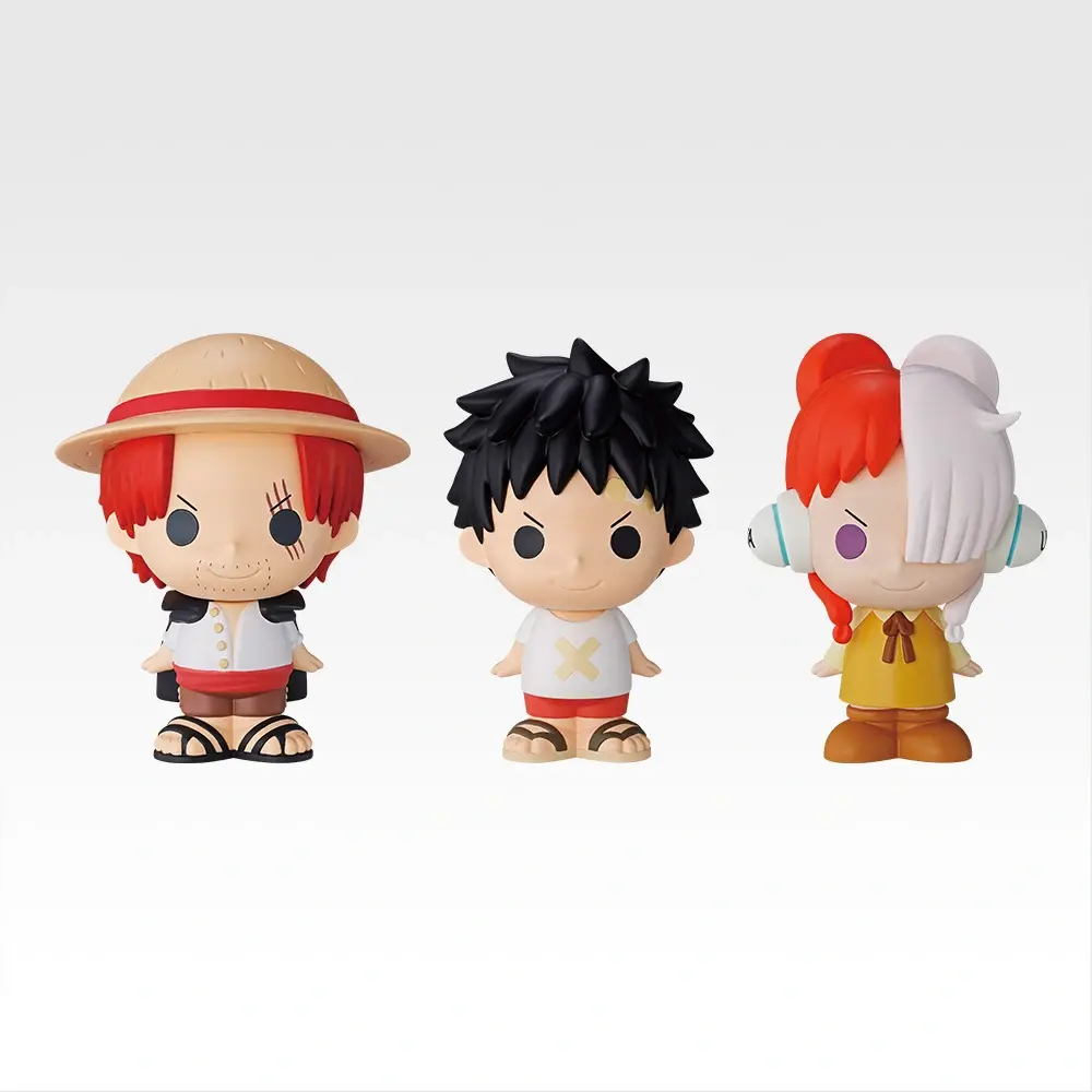 Ichiban Kuji One Piece Red Hair Pirates Prize F Shanks/Luffy/Uta SOFVIC Chu Mini Figure for Sale