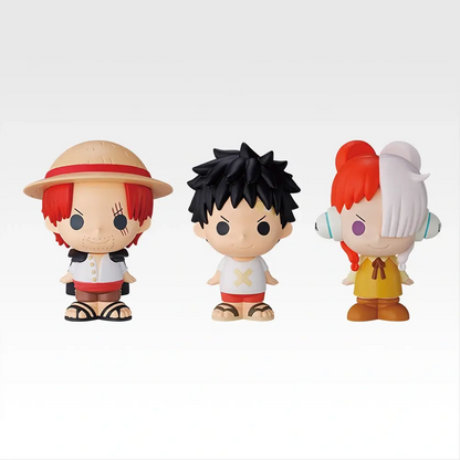 Ichiban Kuji One Piece Red Hair Pirates Prize F Shanks/Luffy/Uta SOFVIC Chu Mini Figure for Sale