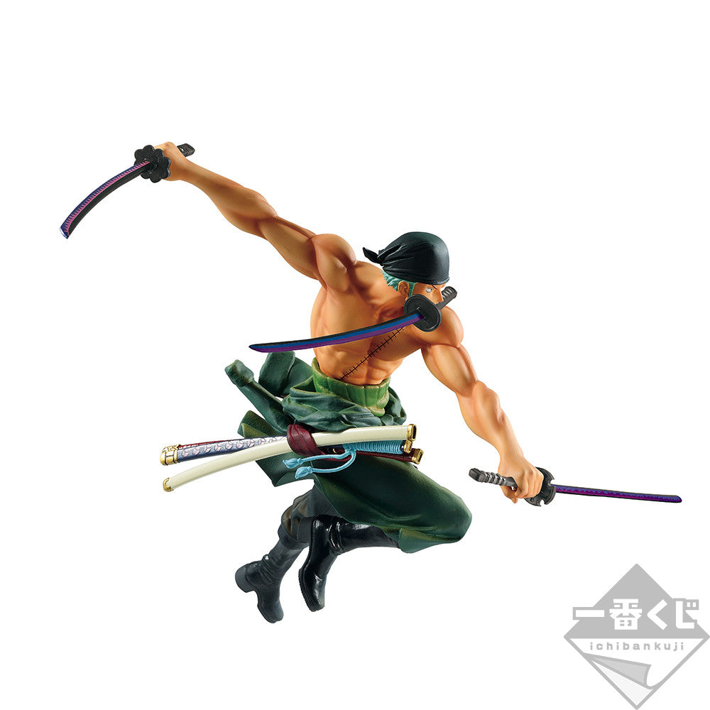 Ichiban Kuji One Piece Roronoa Zoro Prize B Figure Dynamism of Ha for Sale