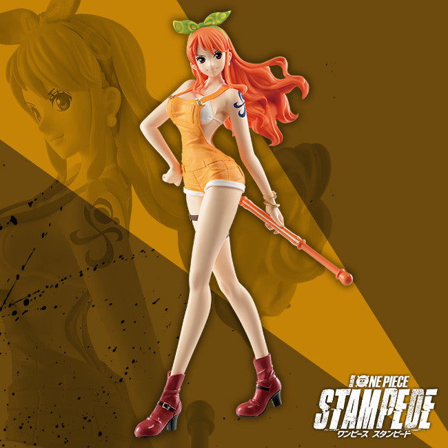 BANDAI Ichiban Kuji One Piece Stampede All star Prize D NAMI Figure JA —  ToysOneJapan