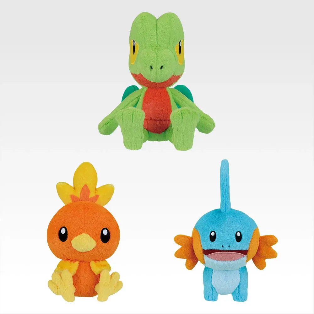 Ichiban Kuji Pokemon 30th Anniversary vol.1 Prize E Treecko/Torchic/Mudkip Plush for Sale