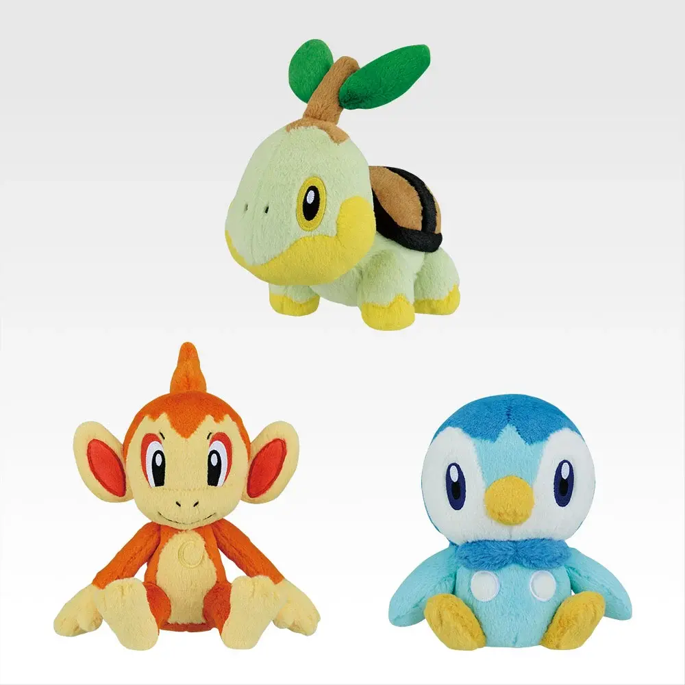 Ichiban Kuji Pokemon 30th Anniversary vol.1 Prize F Turtwig/Chimchar/Piplup Plush for Sale