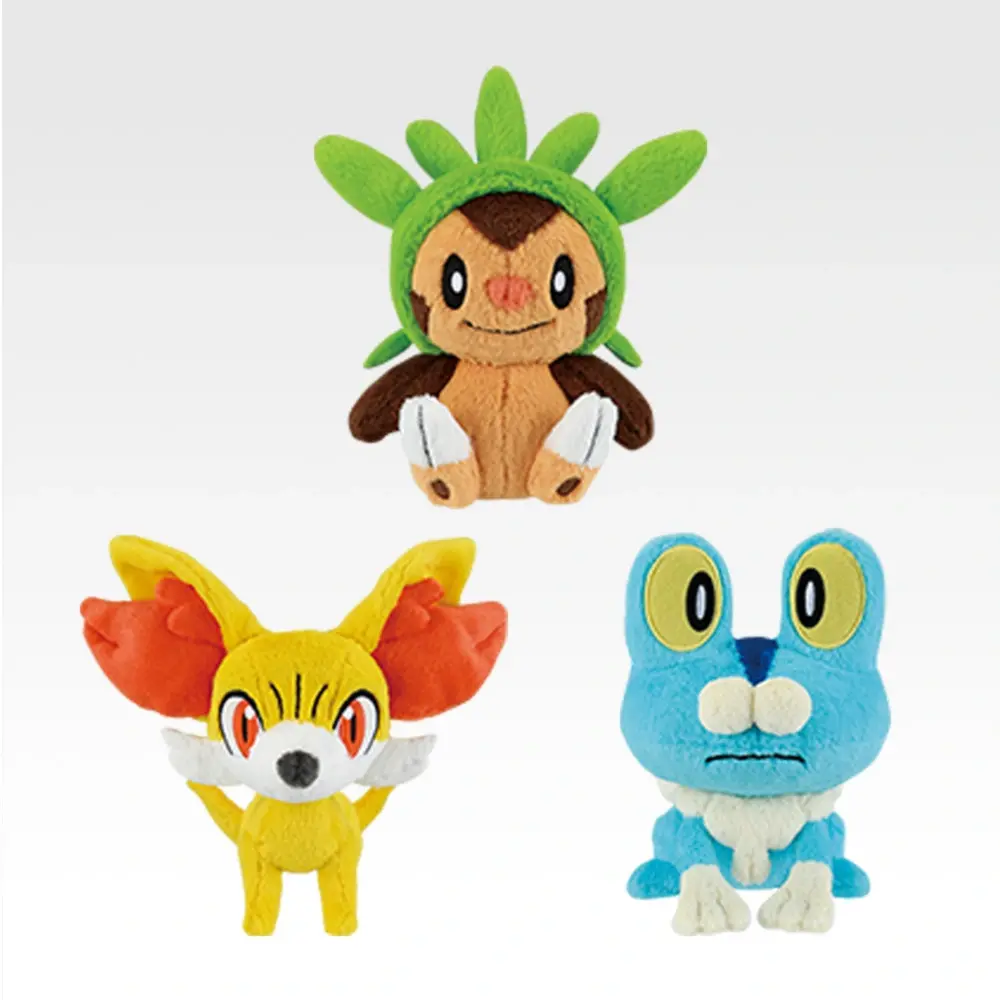 Ichiban Kuji Pokemon 30th Anniversary vol.2 Prize D Chespin/Fennekin/Froakie Plush for Sale