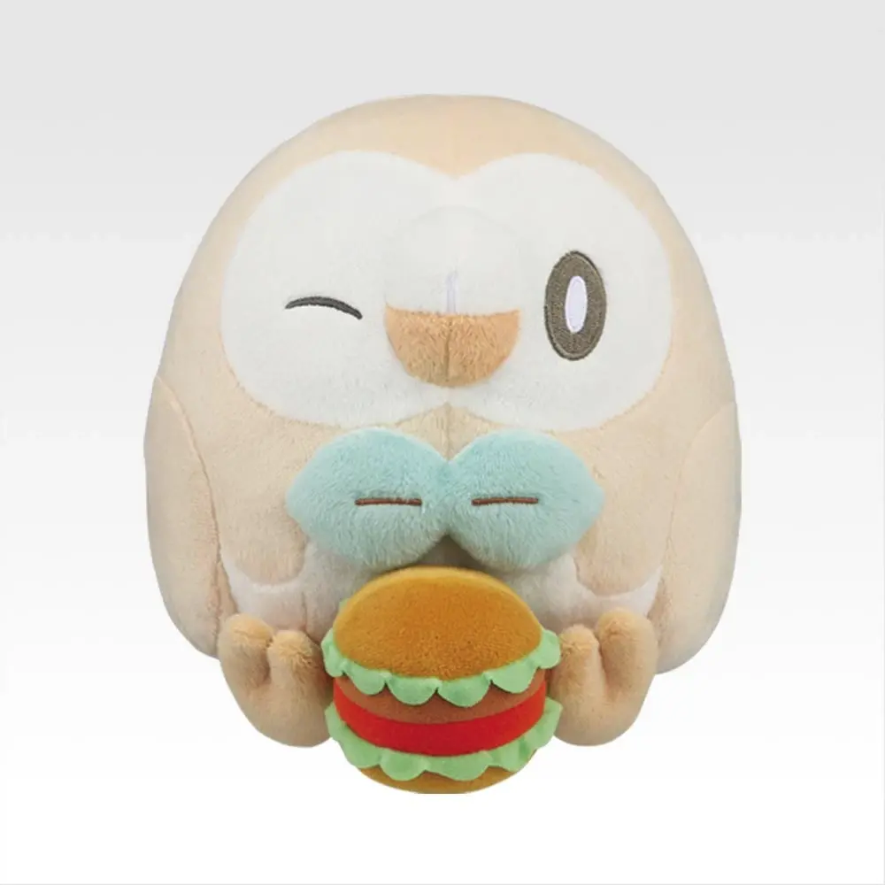 Ichiban Kuji Pokemon Welcome To The Peace Diner Prize C Rowlet Plush for Sale