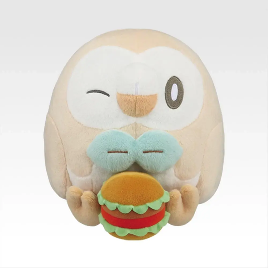 Ichiban Kuji Pokemon Welcome To The Peace Diner Prize C Rowlet Plush for Sale