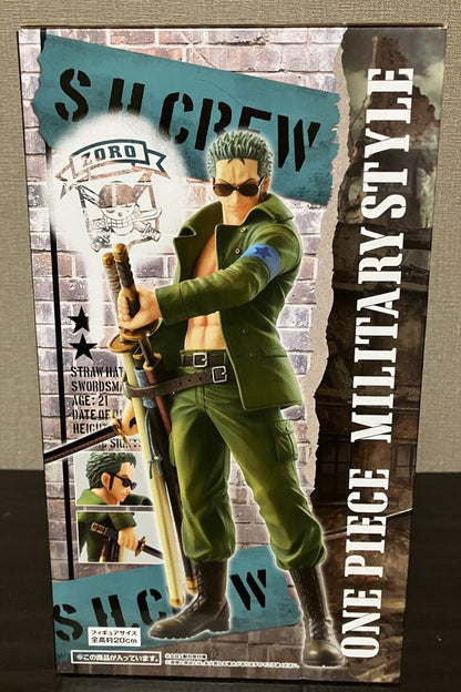 Ichiban Kuji Roronoa Zoro Figure One Piece Military Style B Prize for Sale