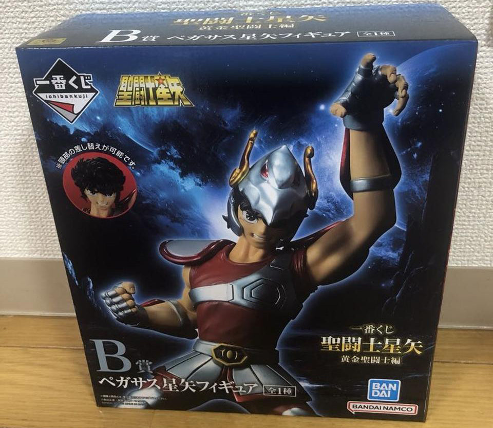 Pegasus Seiya Figure Ichiban Kuji Saint Seiya Gold Saints Arc B Prize for Sale