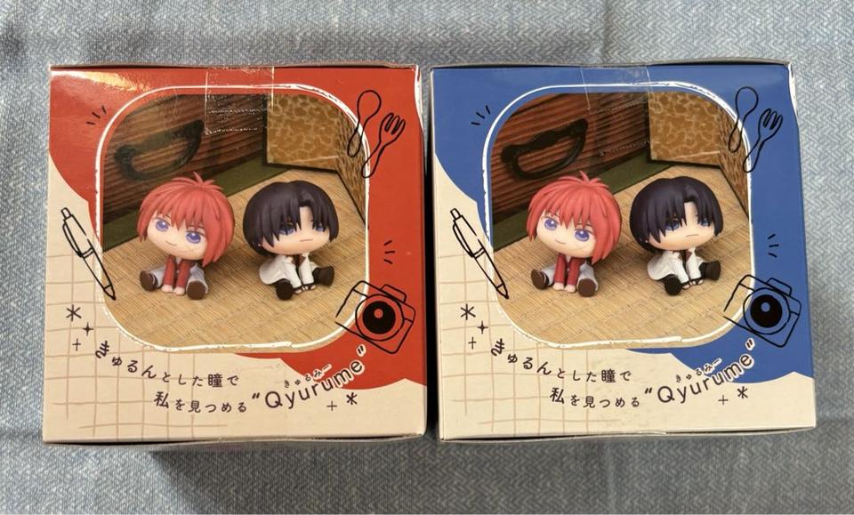 Rurouni Kenshin Kenshin Himura/Aoshi Shinomori QyuruMe Mini Figure Buy