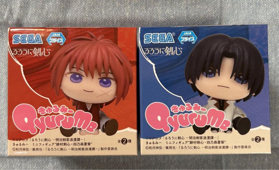 Rurouni Kenshin Kenshin Himura/Aoshi Shinomori QyuruMe Mini Figure Buy