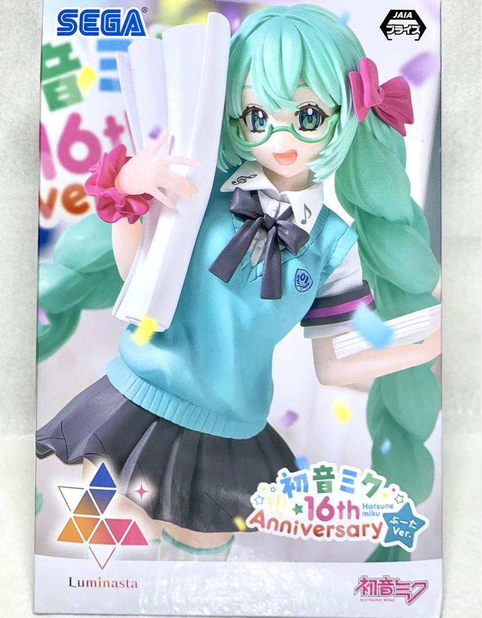 SEGA Luminasta Miku 16th Anniversary Booota Ver. Figure for Sale