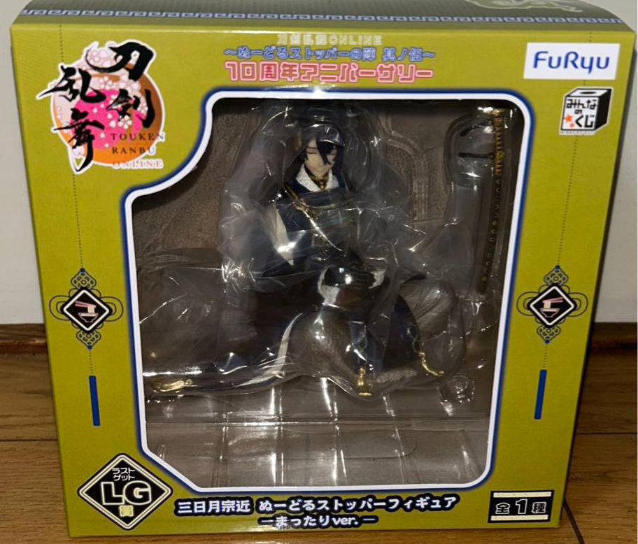 FuRyu Kuji Touken Ranbu Online 10th Anniversary Noodle Stopper Figure Mikazuki Munechika