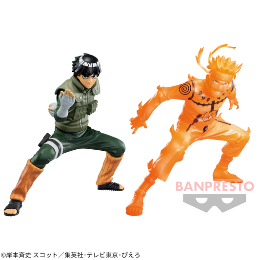 Naruto: Shippuden Vibration Stars Rock Lee & Naruto Nine-Tails Chakra Mode Figure Buy