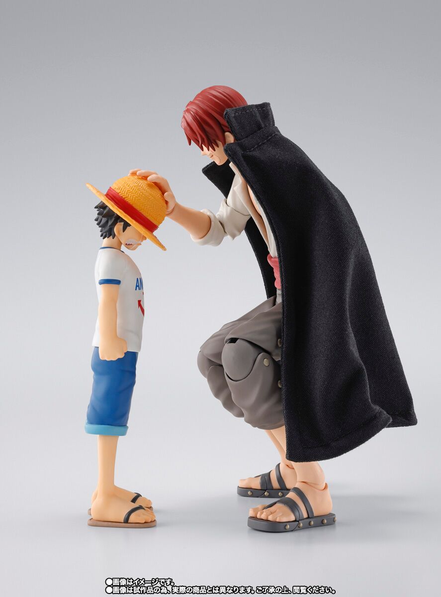 One Piece S.H.Figuarts Shanks and Monkey D. Luffy Childhood Figure for Sale