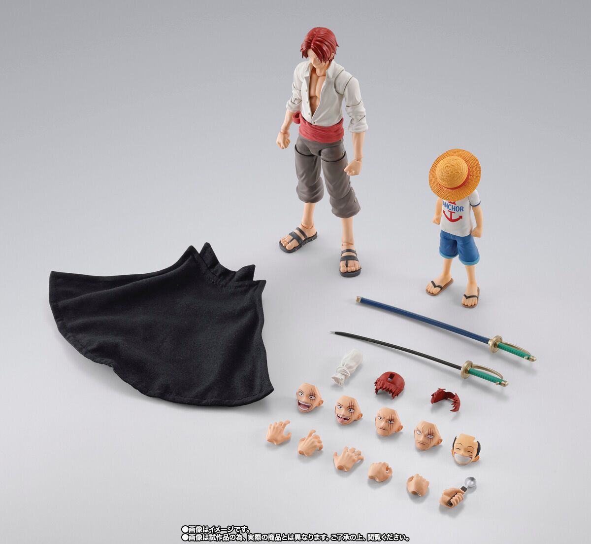 One Piece S.H.Figuarts Shanks and Monkey D. Luffy Childhood Figure for Sale