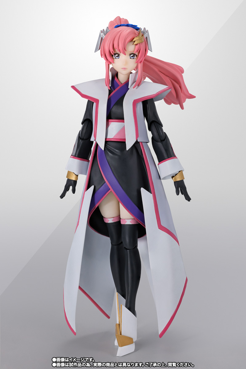 Gundam SEED Freedom S.H.Figuarts Lacus Clyne Compass Battle Surcoat Figure for Sale