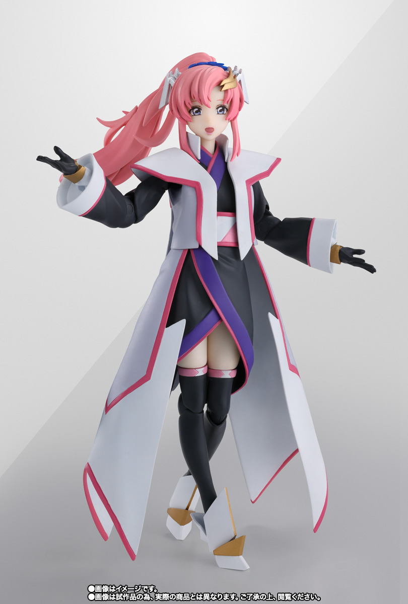 Gundam SEED Freedom S.H.Figuarts Lacus Clyne Compass Battle Surcoat Figure for Sale