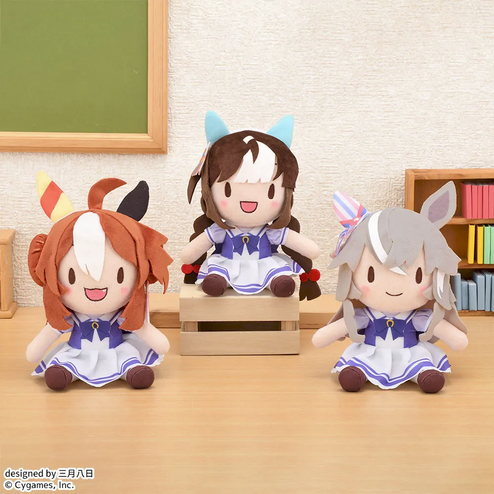 Uma Musume: Pretty Derby Copano Rickey/Hokko Tarumae/Wonder Acute Fuwapuchi Plush Vol.2 for Sale