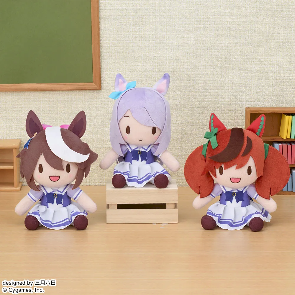 Uma Musume: Pretty Derby Tokai Teio/Mejiro McQueen/Nice Nature Fuwapuchi Plush Vol.7 for Sale